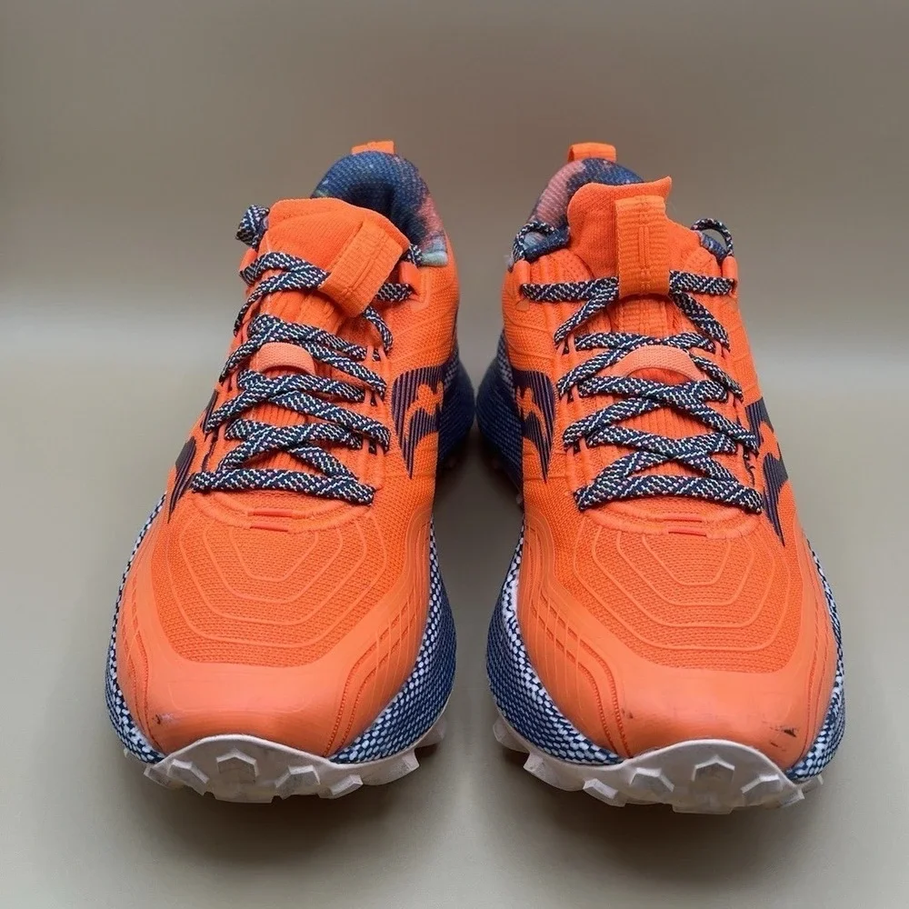 Saucony Endorphin Orange Blue Running Trail Hiking Shoes - Men's Size 8.5 USED